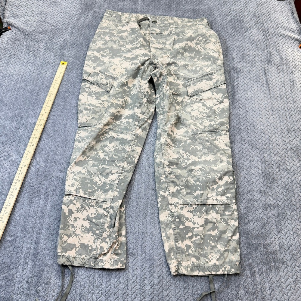 Propper‎ Cargo Pants Medium Short Gray ACU Digital Camo Ripstop Combat Utility